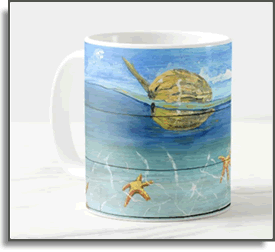 Mug Starfish Beach - Bocas Del Toro, Panama -Island Art Bocas
